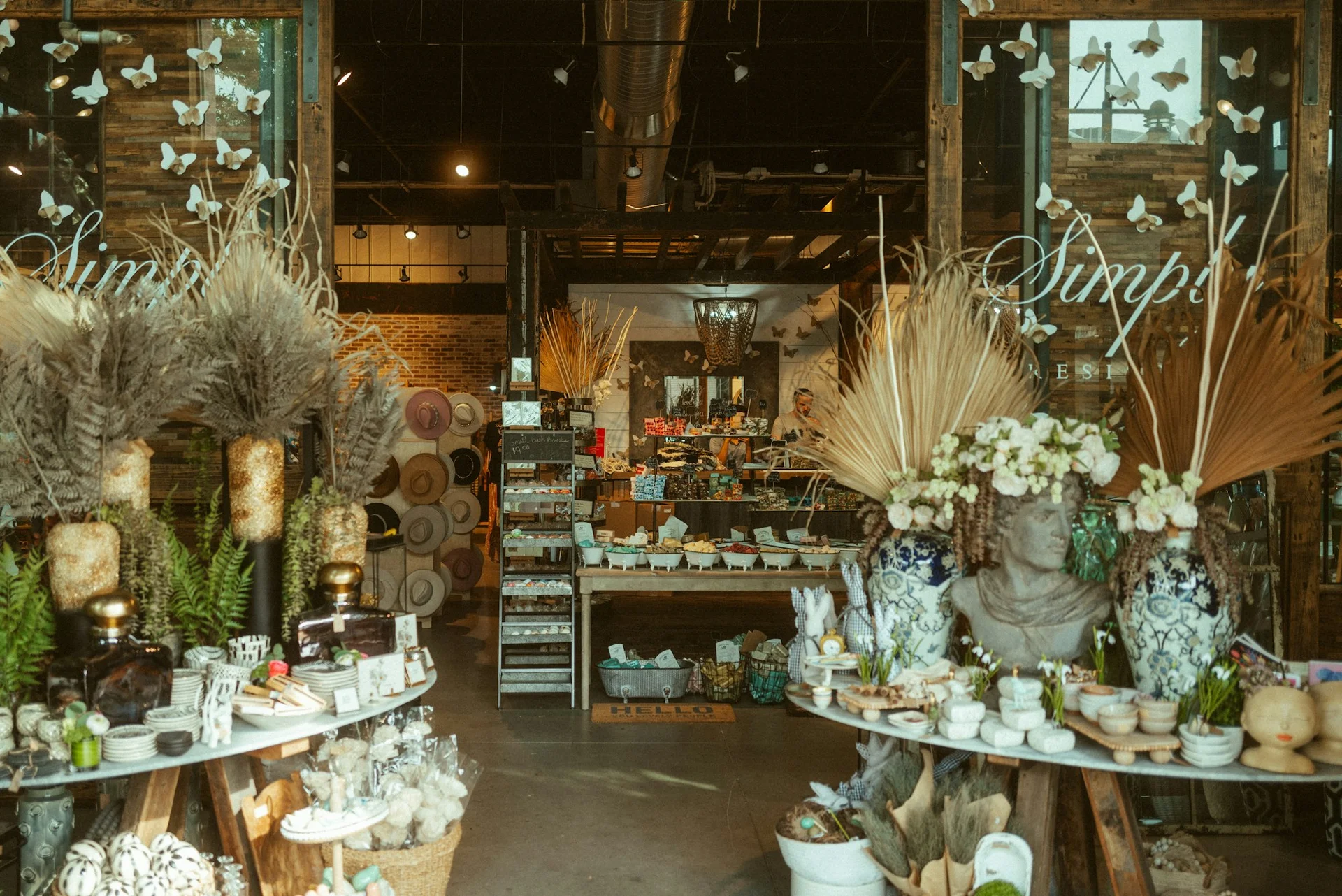 A small business owner's boutique shop interior
