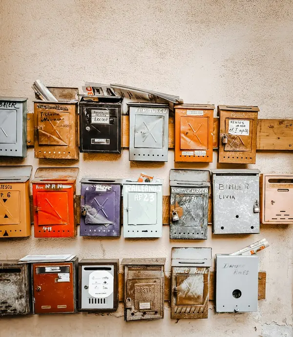 Wall of mailboxes — pick your PMB